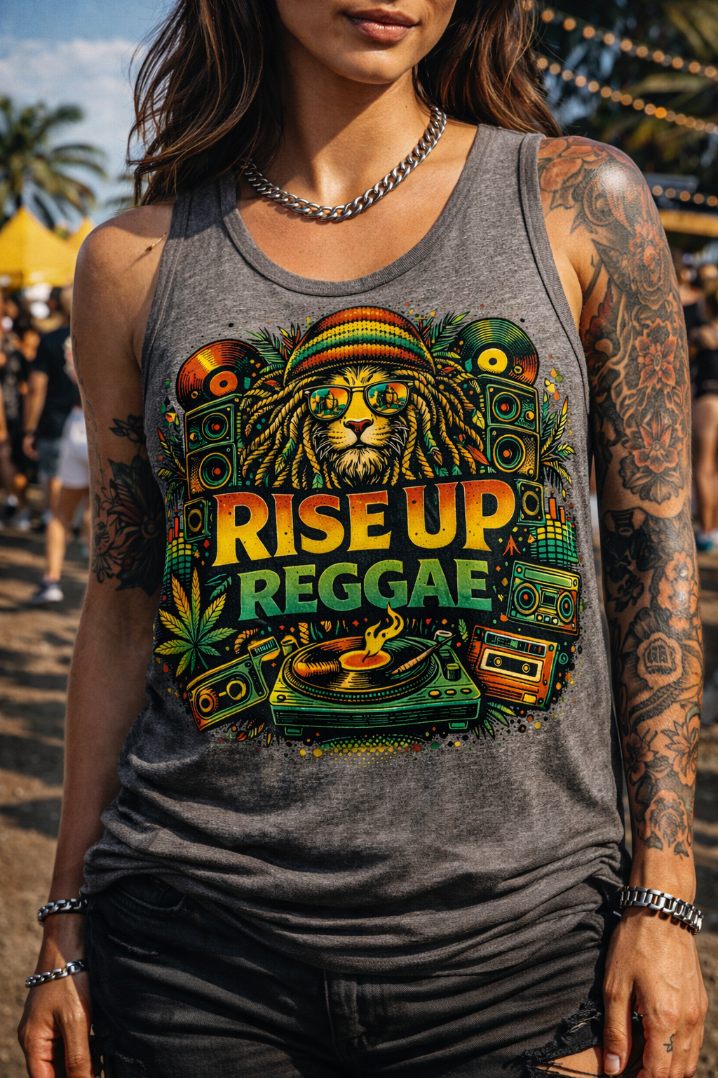 Rise Up Reggae Tank Top | CritNPrint