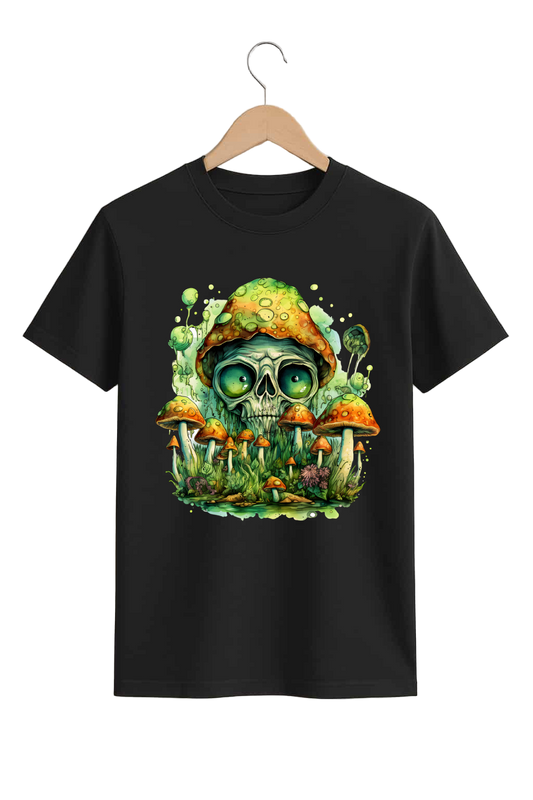 Psychedelic Skull & Mushroom Graphic