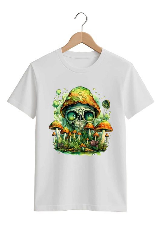 Psychedelic Skull & Mushroom Graphic