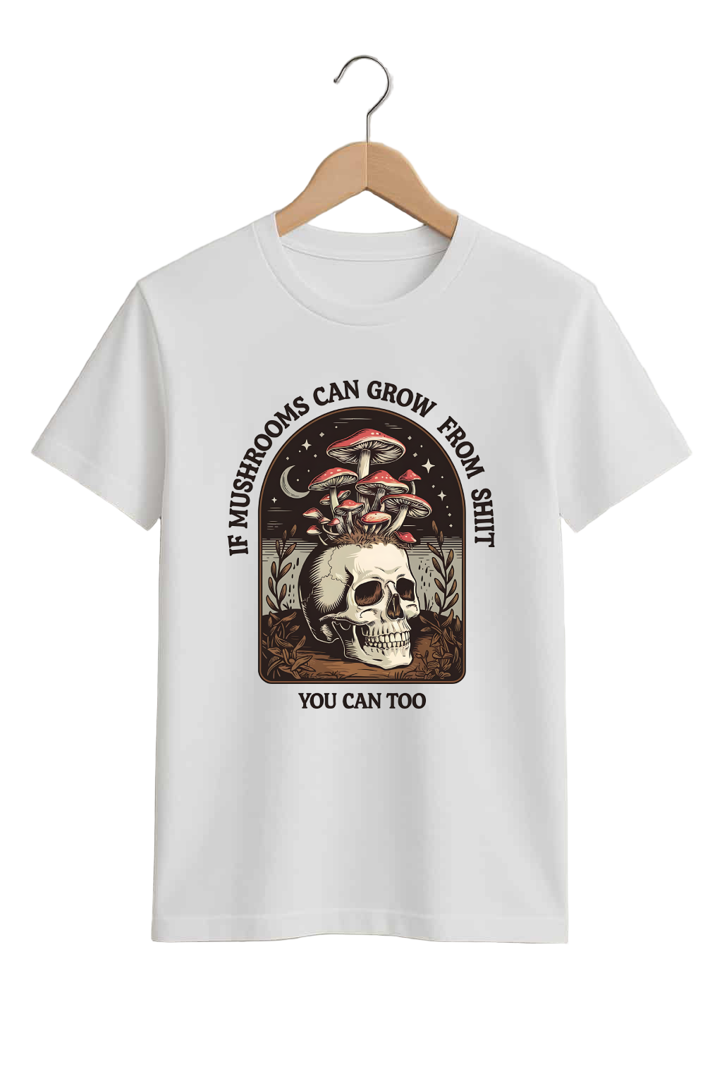 Motivational Mushroom Skull